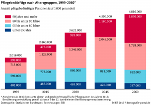 Pflegebedürftige nach Altersgruppen